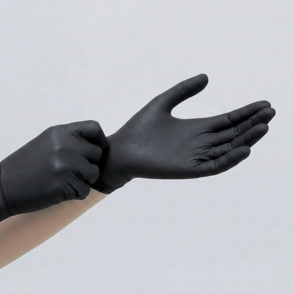 Black Nitrile Gloves