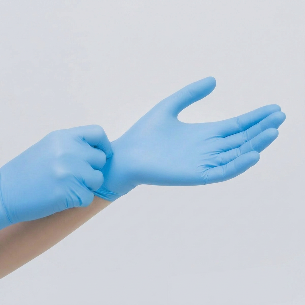 Blue Nitrile Exam Gloves