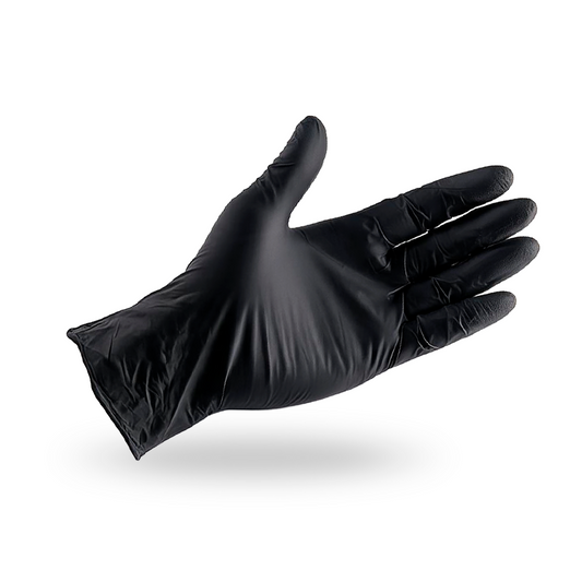 Black Nitrile Gloves — Powder-Free, Latex-Free