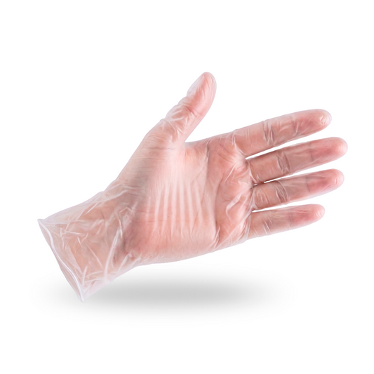 Clear Vinyl Gloves — Powder-Free, Latex-Free